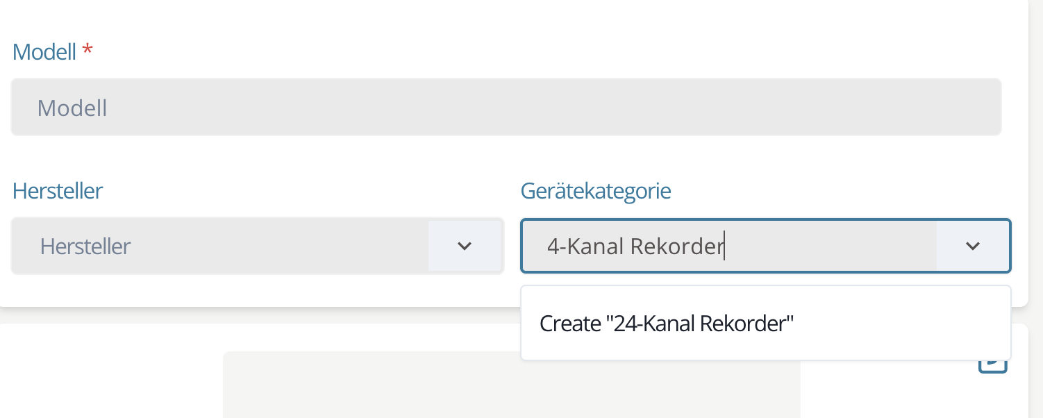 Gerätekategorie hinzufügen