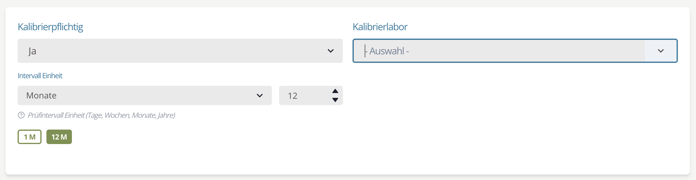 Prüfmittel Kalibrierpflicht