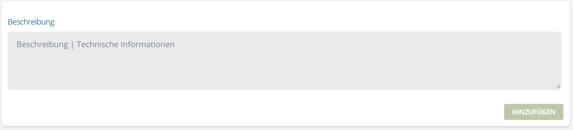 Add notes or technical information