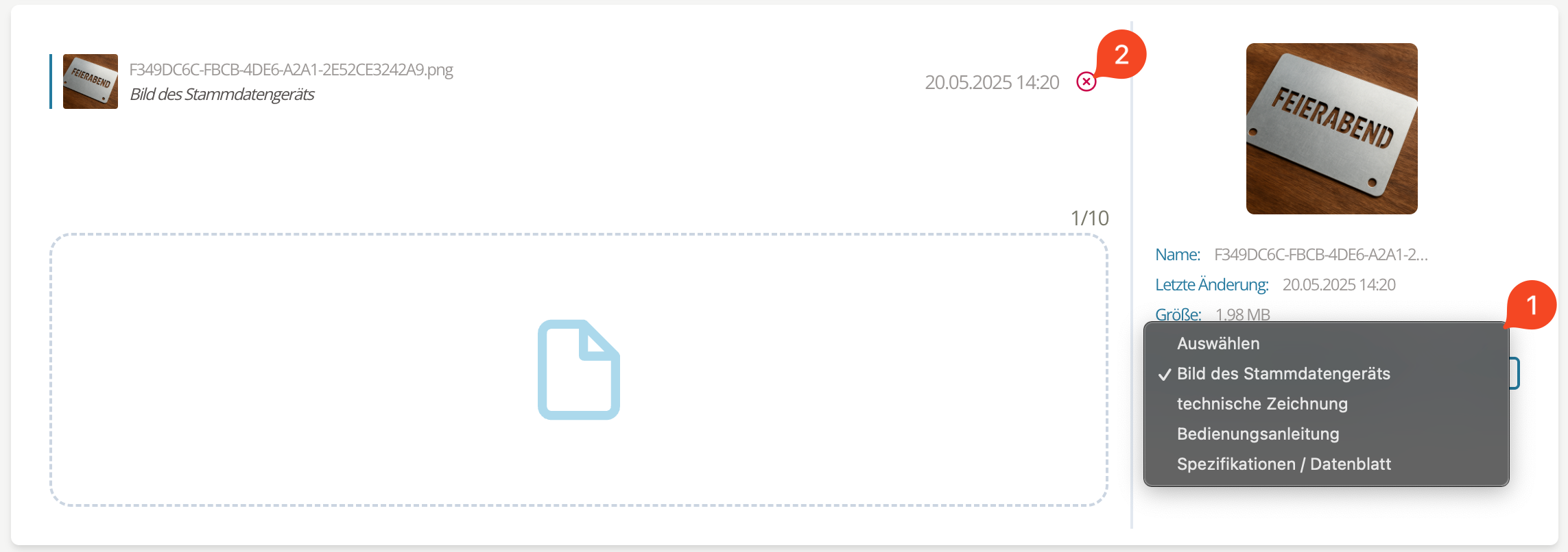 Specify file contents