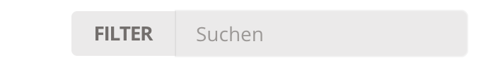 Liste nach Suchbegriffen und oder nach vordefinierten Kriterien filtern